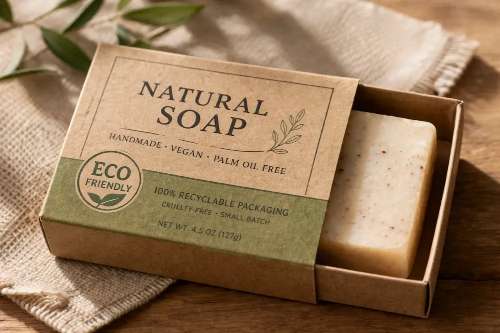 Kraft paper soap box
