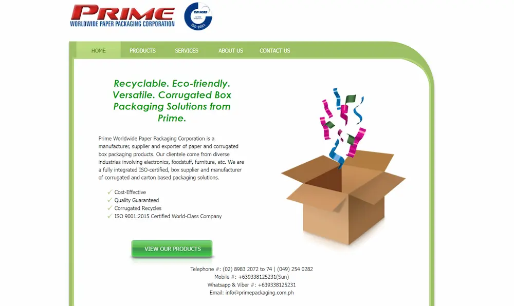 Prime Worldwide Paper Packaging Corporation