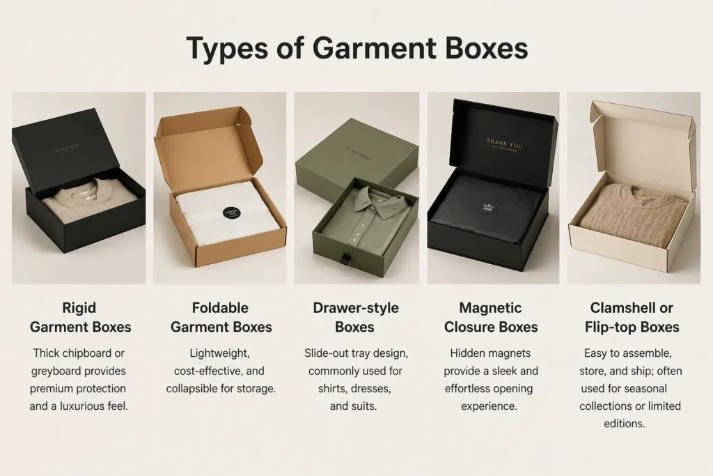 Types of Garment Boxes