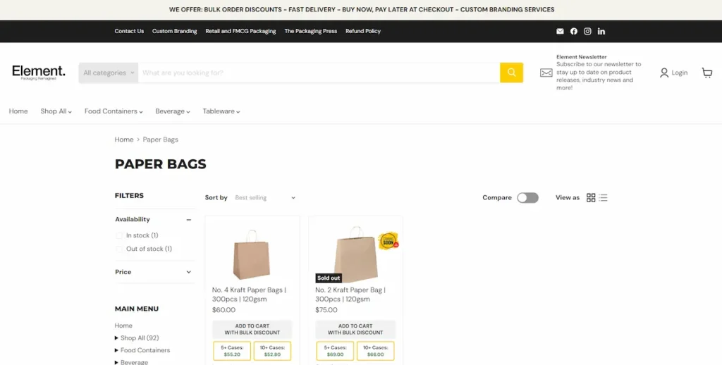 Element Packaging 